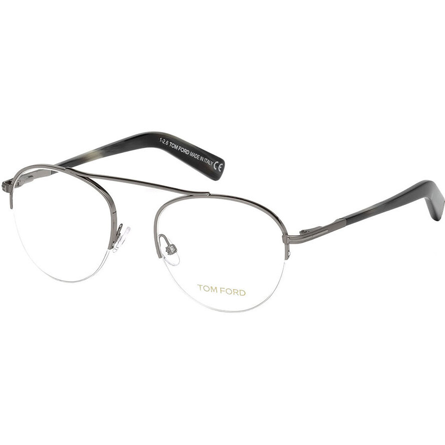 Rame ochelari de vedere barbati Tom Ford FT5451 012 Rotunde Argintii originale din Metal cu comanda online