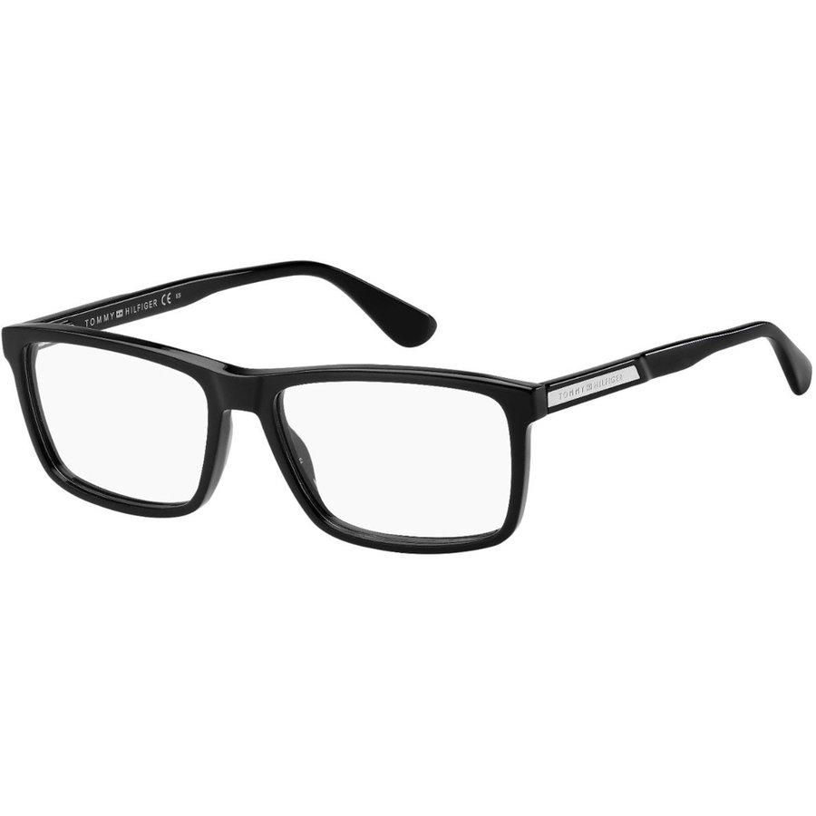 Rame ochelari de vedere barbati Tommy Hilfiger TH 1549 807 Negre Rectangulare originale din Acetat cu comanda online