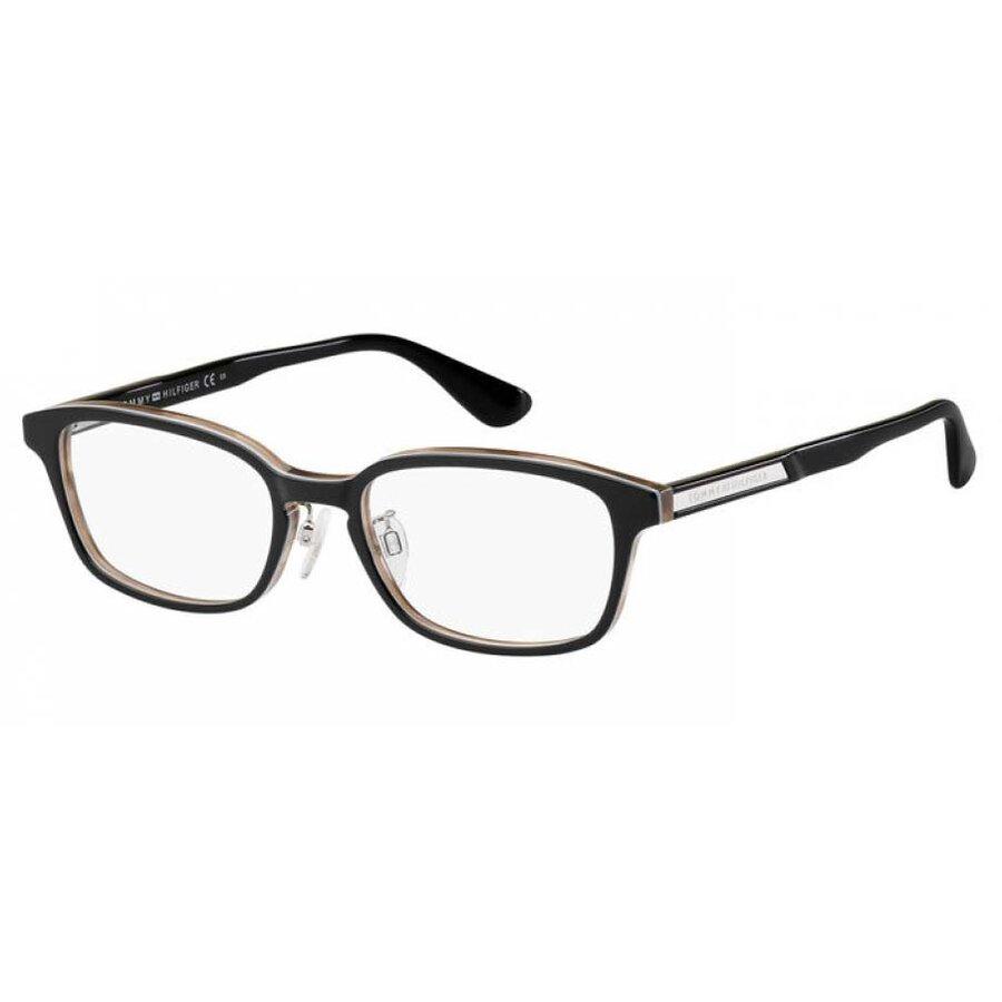 Rame ochelari de vedere barbati Tommy Hilfiger TH 1565/F SDK Negre Rectangulare originale din Plastic cu comanda online