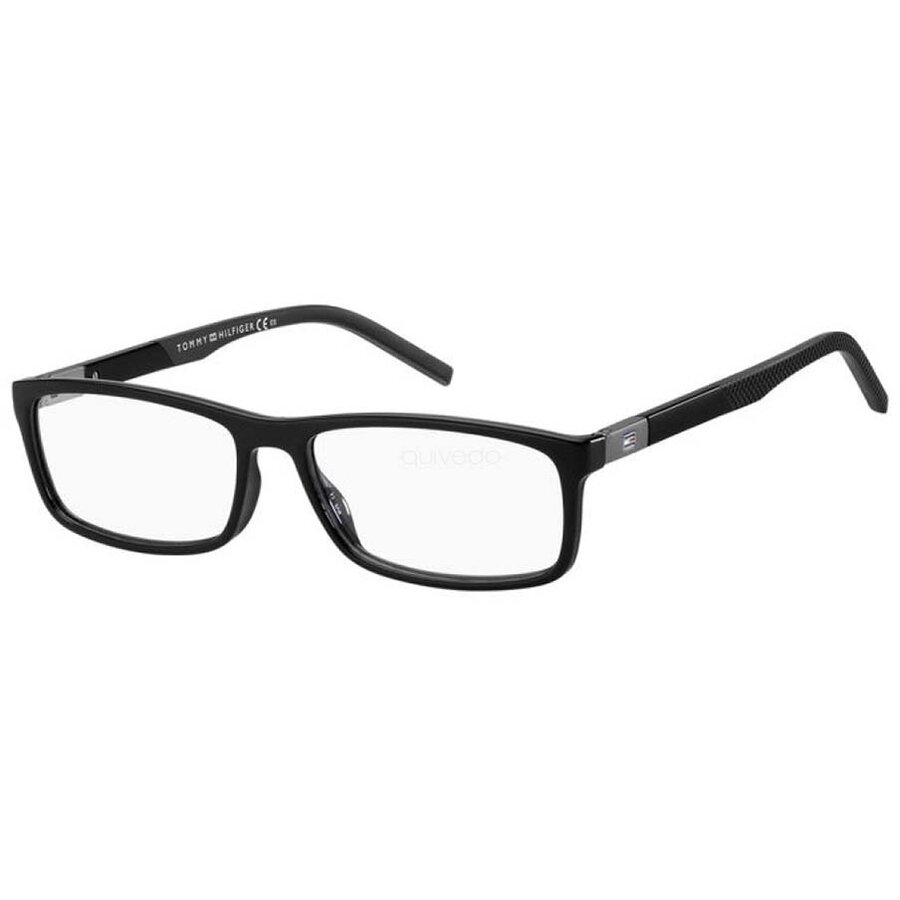 Rame ochelari de vedere barbati Tommy Hilfiger TH 1639 807 Rectangulare Negre originale din Plastic cu comanda online
