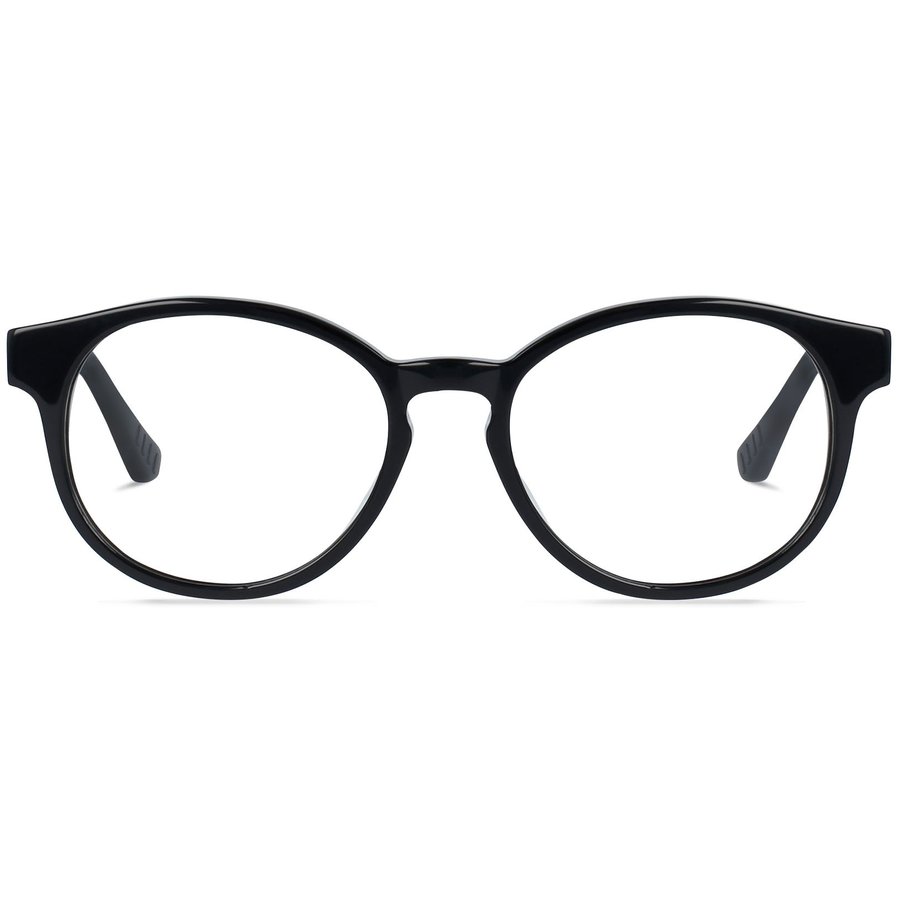 Rame ochelari de vedere copii Jack Francis Chelan LARGE FRK04 Rotunde Negre originali cu rama de Acetat cu comanda online