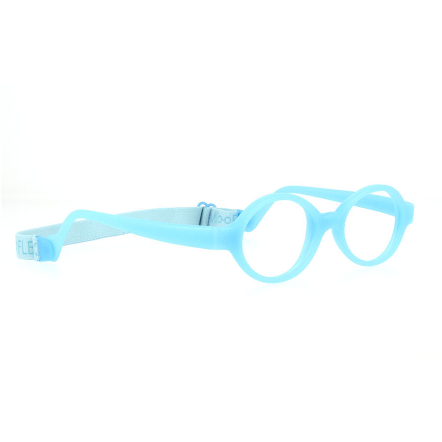 Rame ochelari de vedere copii Miraflex BABY LUX E 40 Rotunde Albastre originali cu rama de Silicon cu comanda online