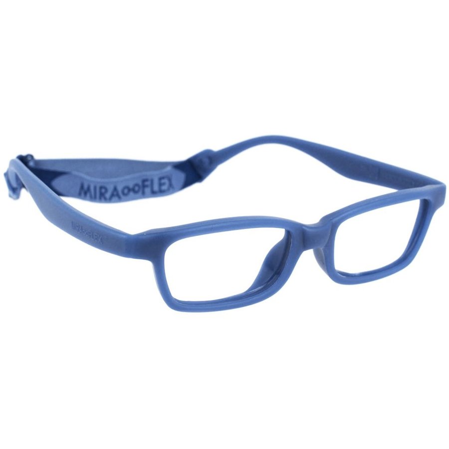 Rame ochelari de vedere copii Miraflex Maya 42/15 D Rectangulare Albastre originali cu rama de Silicon cu comanda online