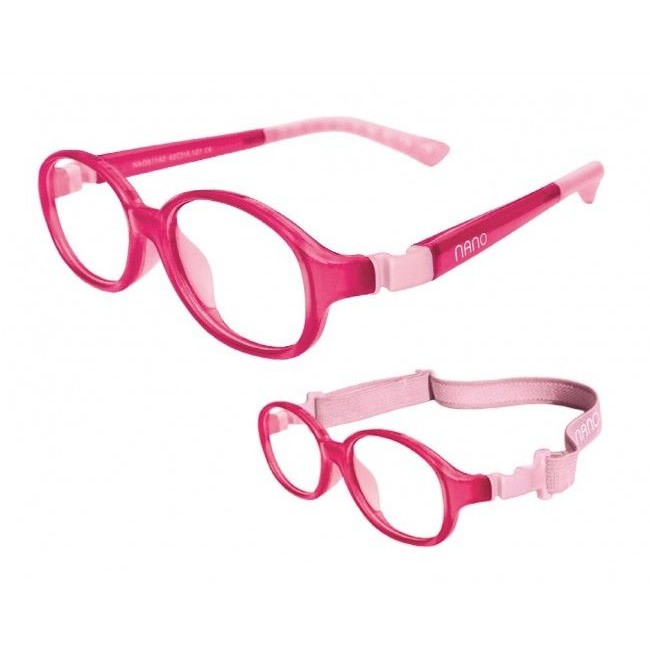 Rame ochelari de vedere copii Nano Kids NAO51344 ROSA Rotunde Roz originali cu rama de Cauciuc cu comanda online