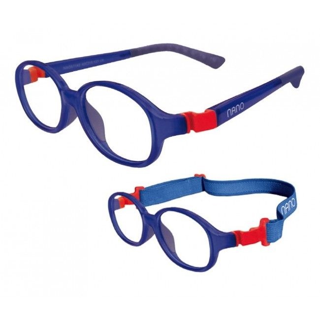Rame ochelari de vedere copii Nano Kids NAO51544 MARINO/ROJO Rotunde Albastre originali cu rama de Cauciuc cu comanda online