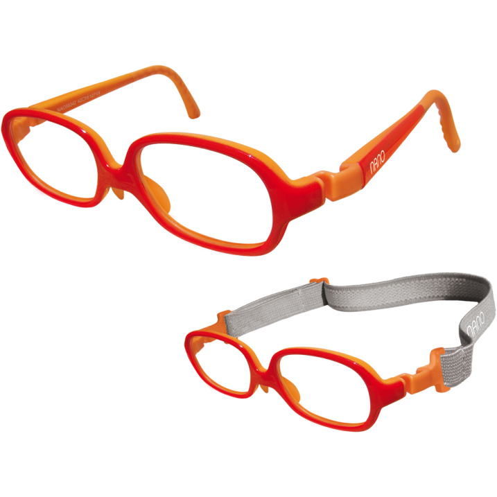 Rame ochelari de vedere copii Nano Kids NAO58342 RED/ORANGE Rectangulare Rosii originali cu rama de Cauciuc cu comanda online