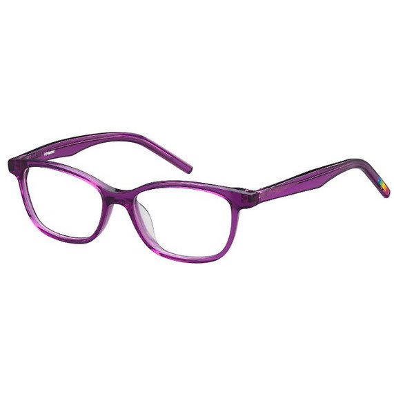 Rame ochelari de vedere copii POLAROID PLD D802 HOG Patrate Violet originali cu rama de Plastic cu comanda online