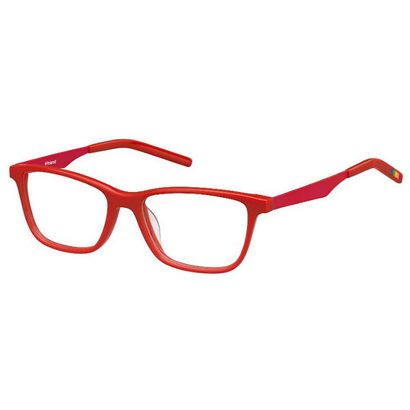 Rame ochelari de vedere copii POLAROID PLD D805 J5I Rectangulare Rosii originali cu rama de Plastic cu comanda online