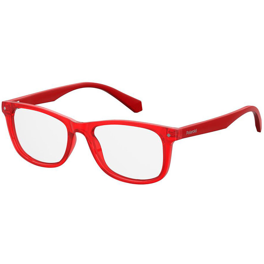 Rame ochelari de vedere copii POLAROID PLD D813 C9A Rectangulare Rosii originali cu rama de Plastic cu comanda online