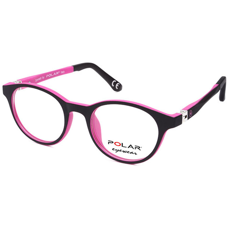 Rame ochelari de vedere copii Polar 552 | 11 Rotunde Roz originali cu rama de Plastic cu comanda online
