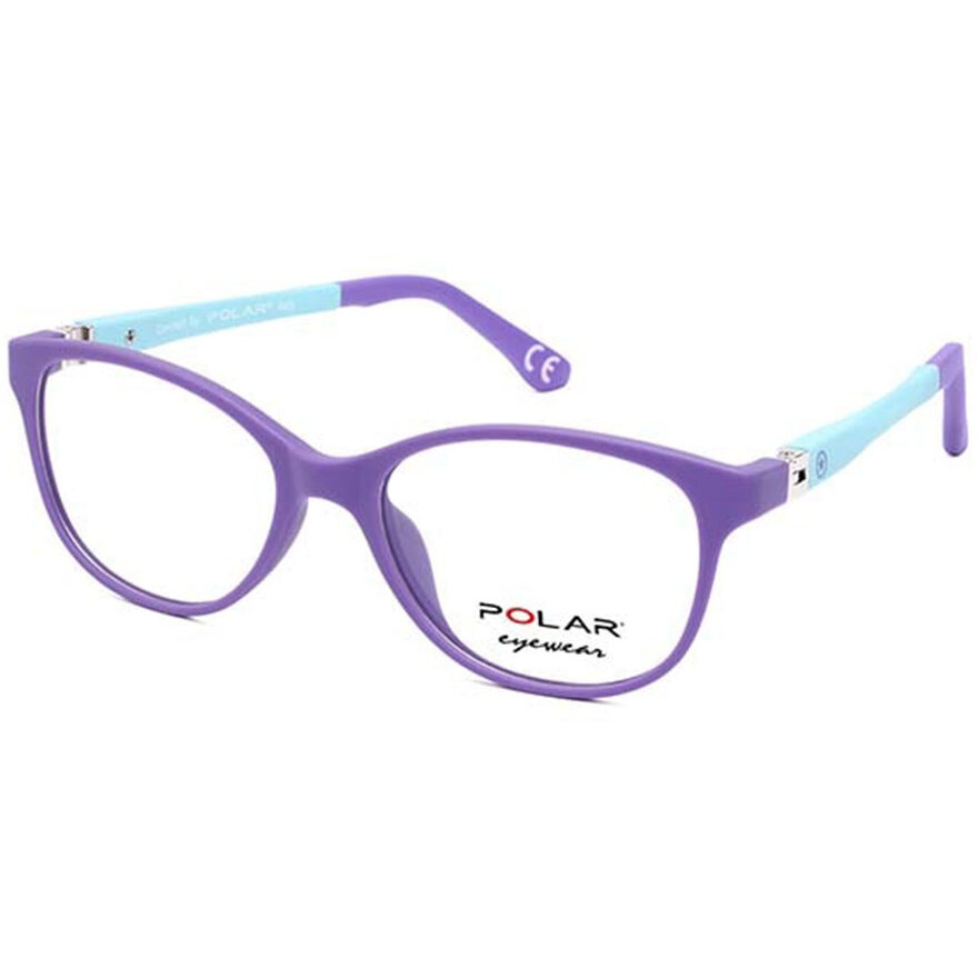 Rame ochelari de vedere copii Polar 554 | 17 Rectangulare Mov originali cu rama de Plastic cu comanda online