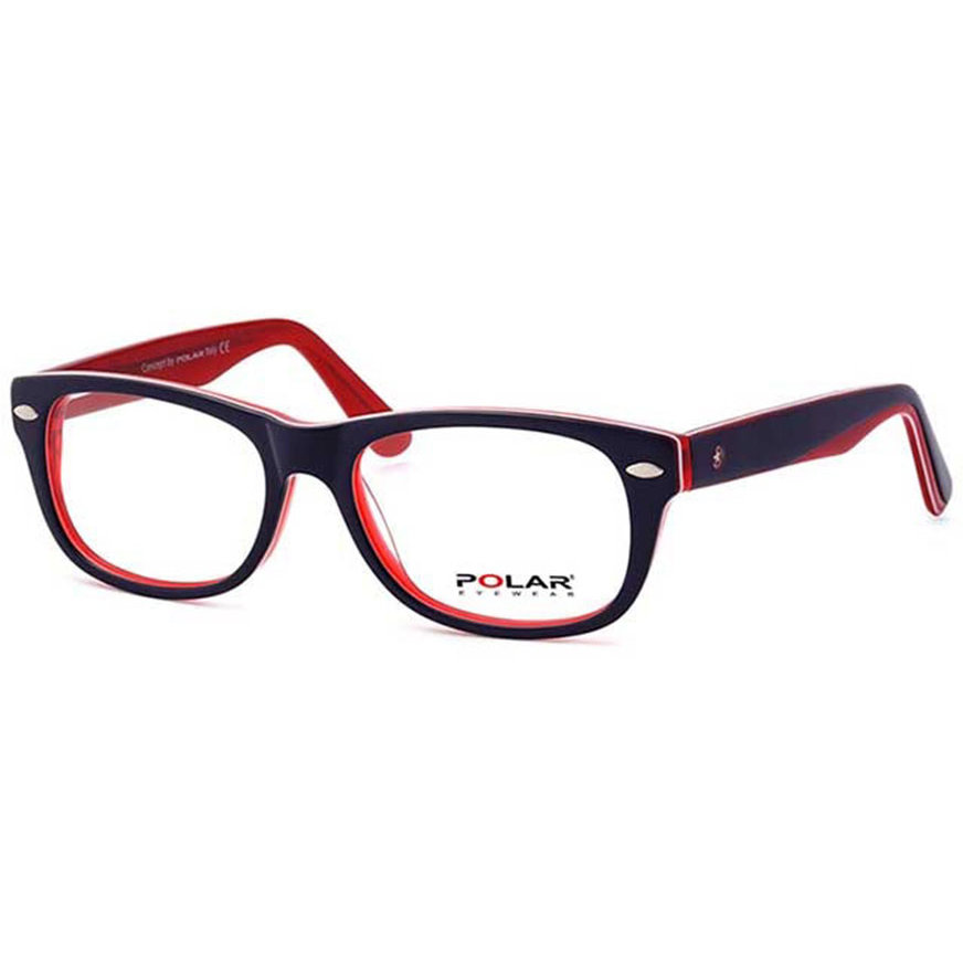 Rame ochelari de vedere copii Polar Young 02 | 10 Rectangulare Albastre-Rosii originali cu rama de Acetat cu comanda online