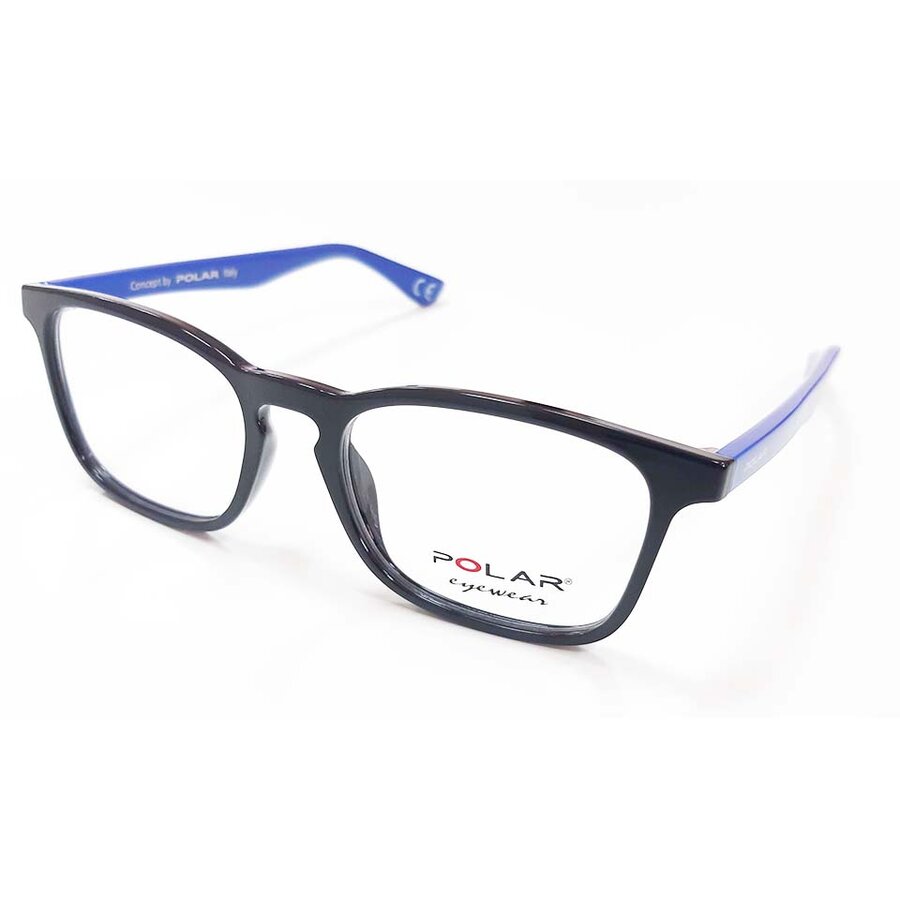 Rame ochelari de vedere copii Polar Young 18 col. 14 Patrate Negre originali cu rama de Plastic cu comanda online