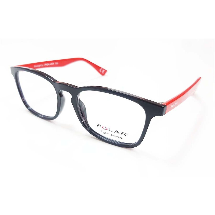 Rame ochelari de vedere copii Polar Young 18 col. 75 Patrate Negre originali cu rama de Plastic cu comanda online
