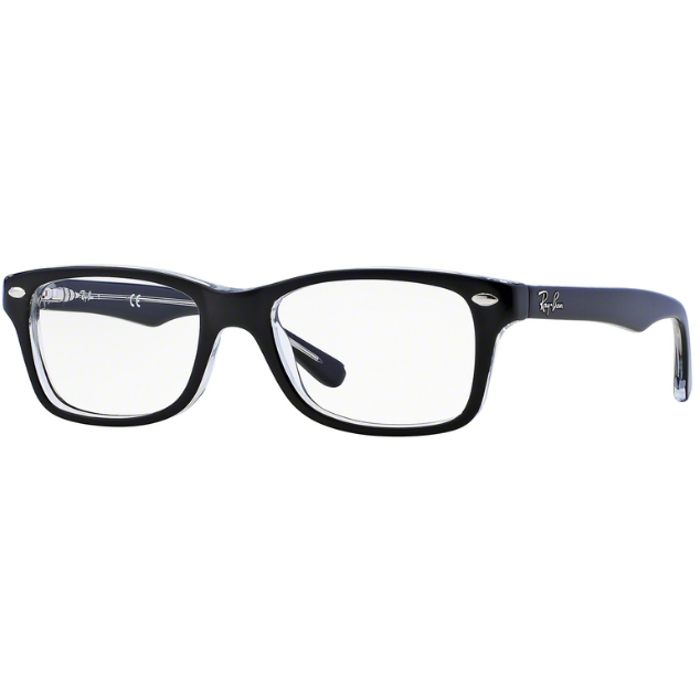 Rame ochelari de vedere copii Ray-Ban RY1531 3529 Rectangulare Negre originali cu rama de Plastic cu comanda online