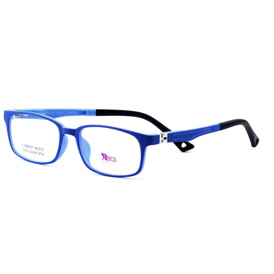 Rame ochelari de vedere copii Success XS 9707 C3 Rectangulare Albastre originali cu rama de Plastic cu comanda online