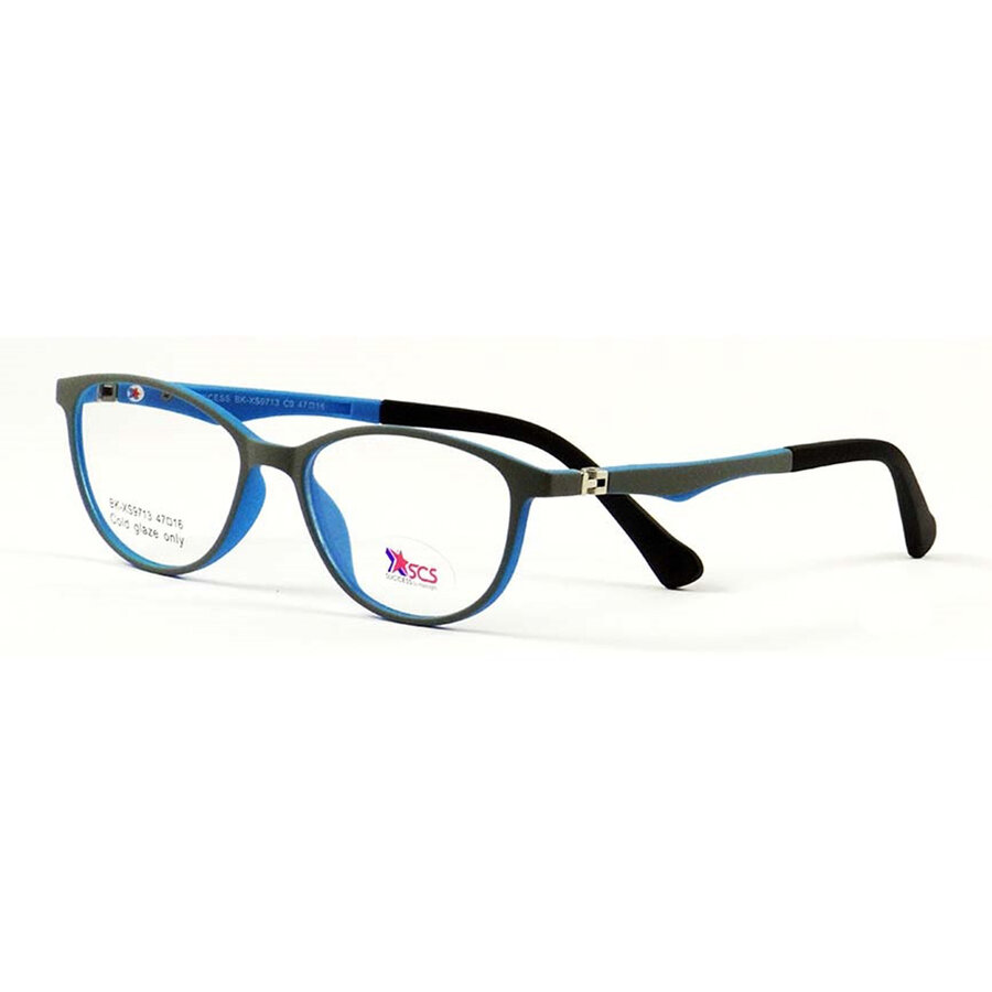 Rame ochelari de vedere copii Success XS 9713 C9 Ovale Gri-Albastre originali cu rama de Plastic cu comanda online