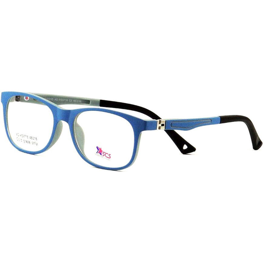 Rame ochelari de vedere copii Success XS 9716 C3 Rectangulare Albastre originali cu rama de Plastic cu comanda online