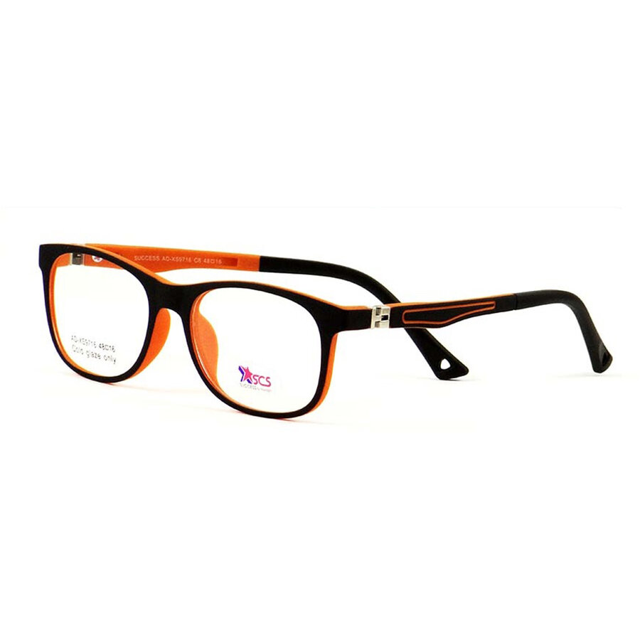 Rame ochelari de vedere copii Success XS 9716 C8 Rectangulare Negre originali cu rama de Plastic cu comanda online