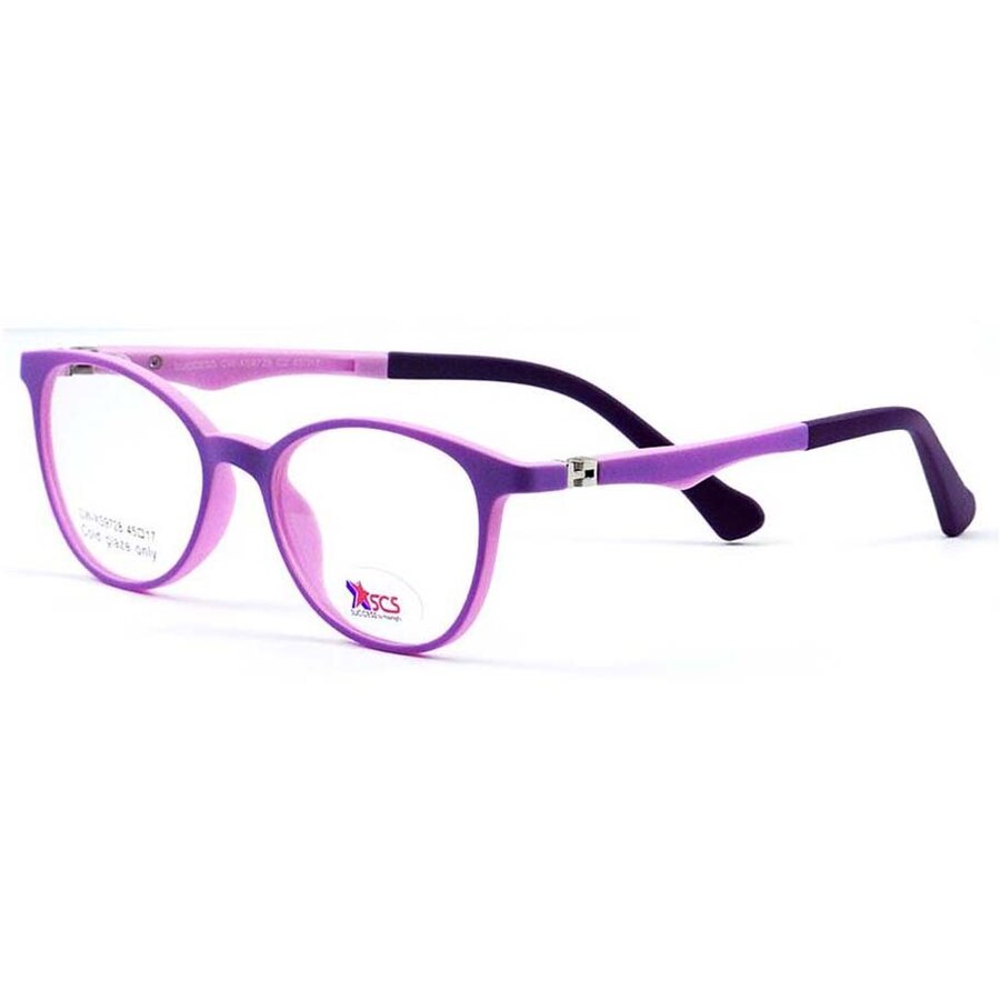 Rame ochelari de vedere copii Success XS 9728 C2 Rotunde Maro originali cu rama de Plastic cu comanda online