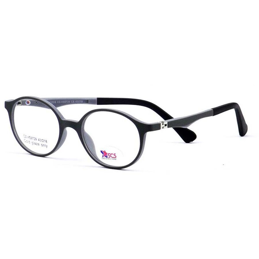 Rame ochelari de vedere copii Success XS 9729 C9 Rotunde Negre originali cu rama de Plastic cu comanda online