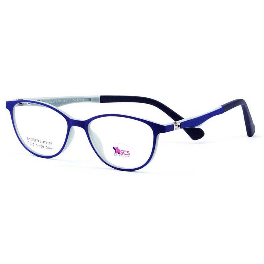 Rame ochelari de vedere copii Success XS 9740 C6 Ovale Albastre originali cu rama de Plastic cu comanda online