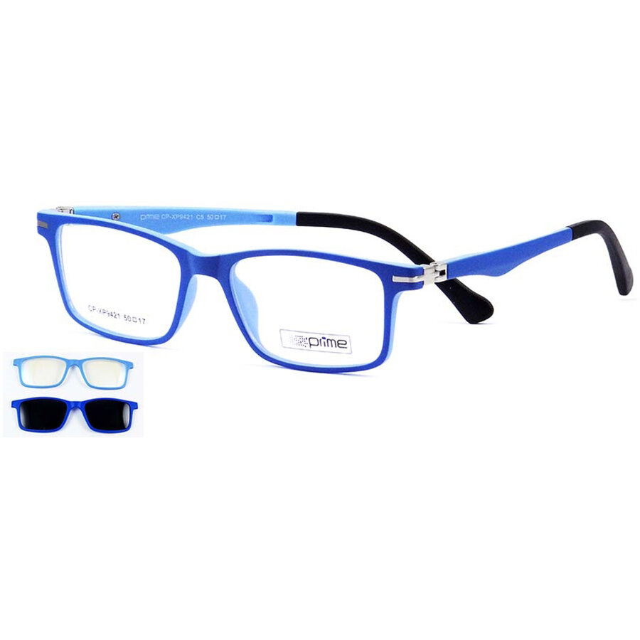 Rame ochelari de vedere copii clip-on Success XS 9421 C5 Clip-on Albastre originali cu rama de Plastic cu comanda online