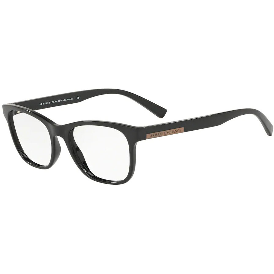 Rame ochelari de vedere dama Armani Exchange AX3057 8158 Negre Patrate originale din Plastic cu comanda online