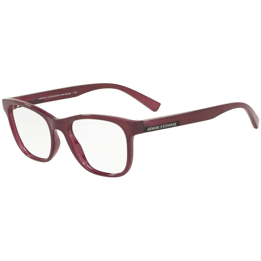 Rame ochelari de vedere dama Armani Exchange AX3057 8276 Rosii Patrate originale din Plastic cu comanda online