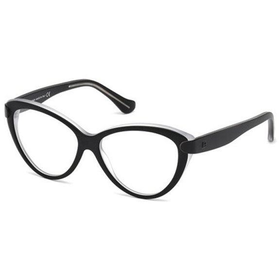 Rame ochelari de vedere dama Balenciaga BA5026 003 Cat-eye Negre originale din Plastic cu comanda online