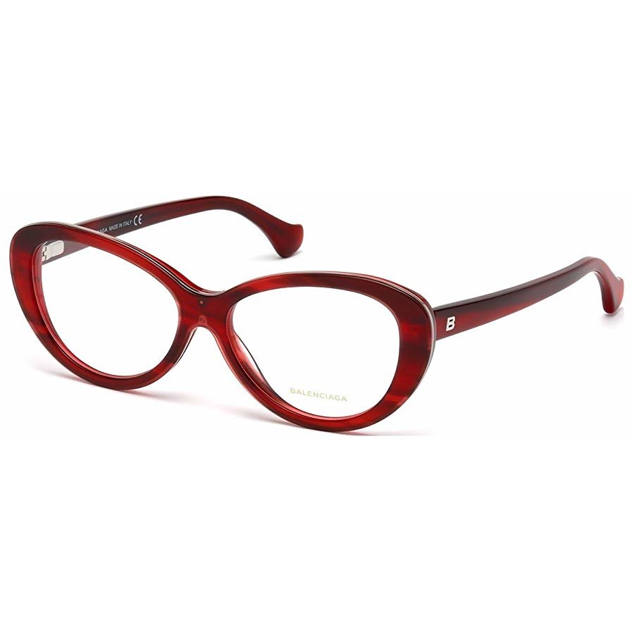 Rame ochelari de vedere dama Balenciaga BA5044 068 Ovale Rosii originale din Plastic cu comanda online