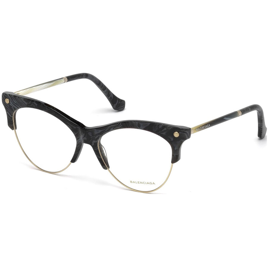 Rame ochelari de vedere dama Balenciaga BA5053 063 Cat-eye Gri originale din Metal cu comanda online
