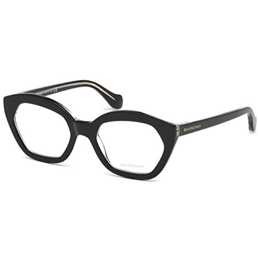 Rame ochelari de vedere dama Balenciaga BA5060 003 Cat-eye Negre originale din Plastic cu comanda online