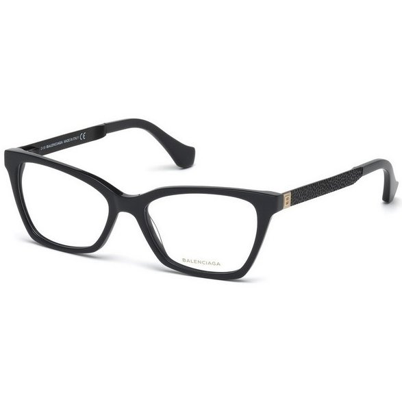 Rame ochelari de vedere dama Balenciaga BA5070 020 Rectangulare Negre originale din Plastic cu comanda online