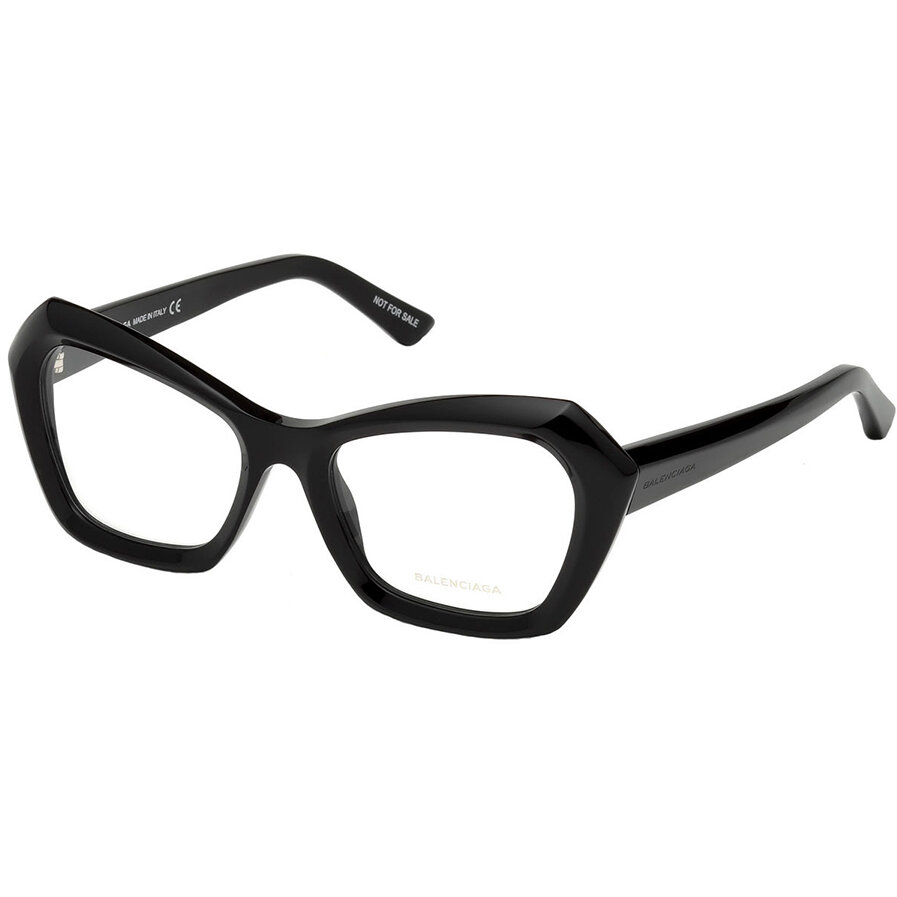Rame ochelari de vedere dama Balenciaga BA5079 001 Cat-eye Negre originale din Plastic cu comanda online