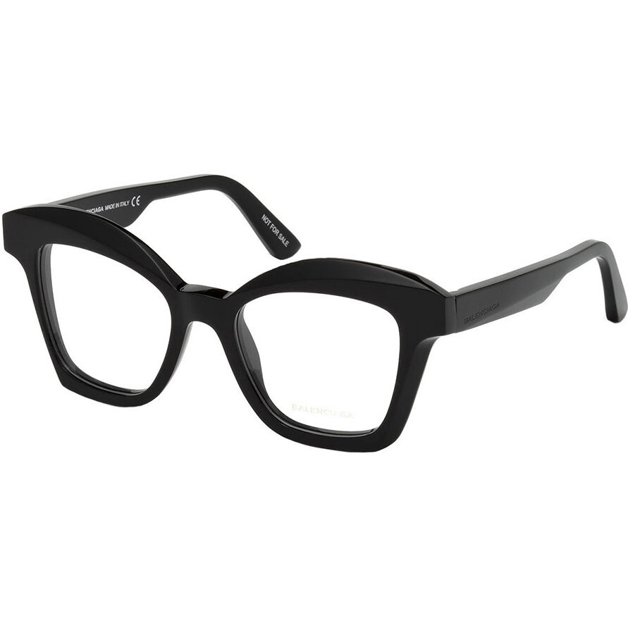 Rame ochelari de vedere dama Balenciaga BA5081 001 Patrate Negre originale din Plastic cu comanda online