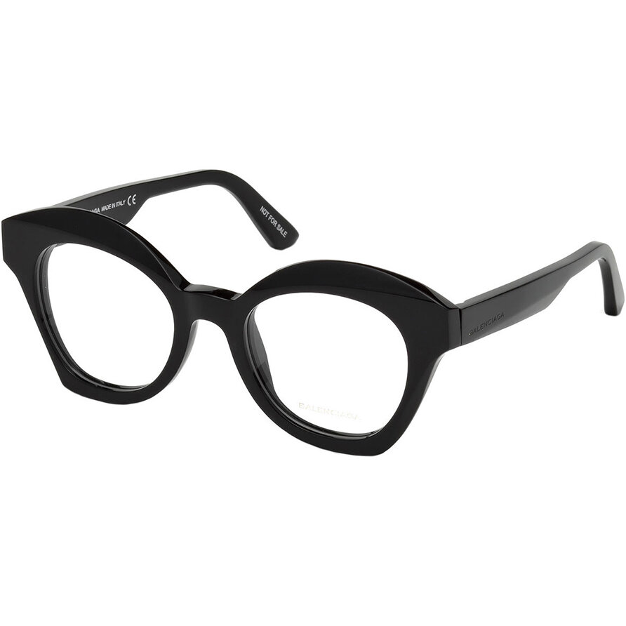 Rame ochelari de vedere dama Balenciaga BA5082 001 Cat-eye Negre originale din Plastic cu comanda online