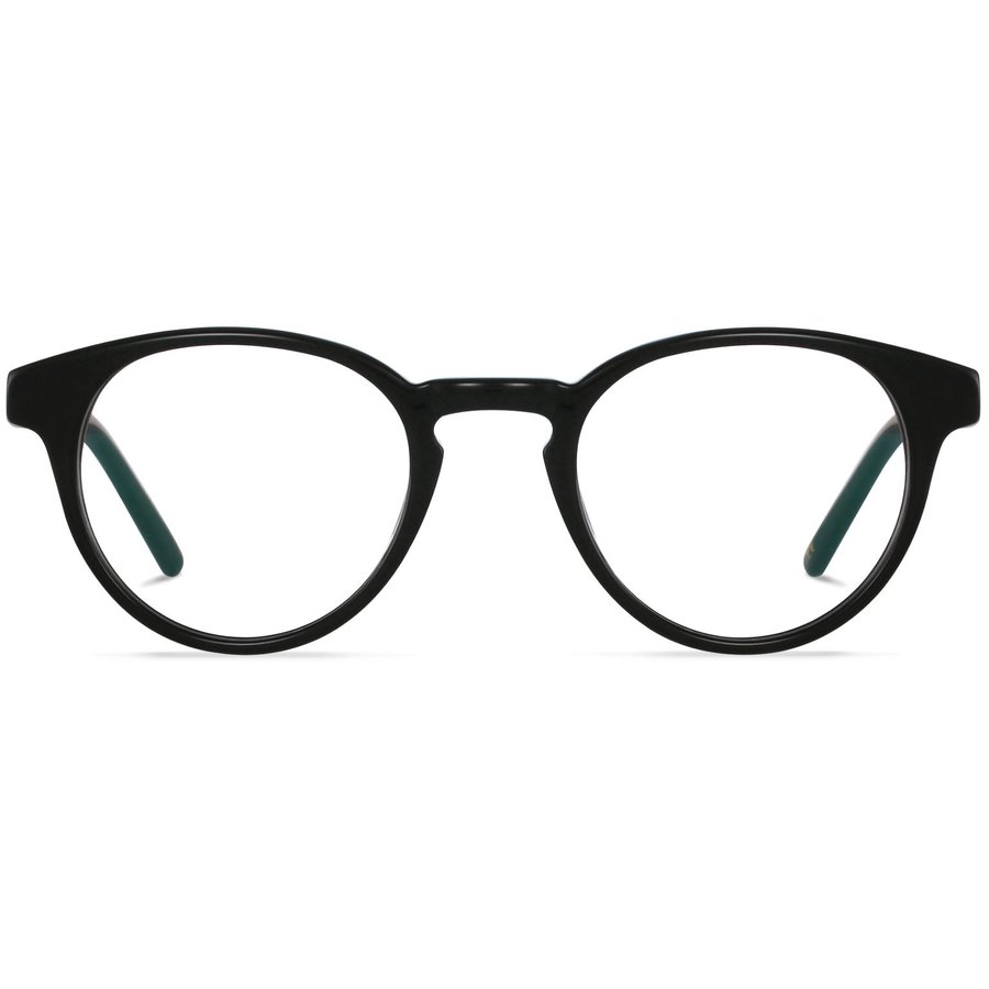 Rame ochelari de vedere dama Battatura Carmine B184 Negre Rotunde originale din Acetat cu comanda online