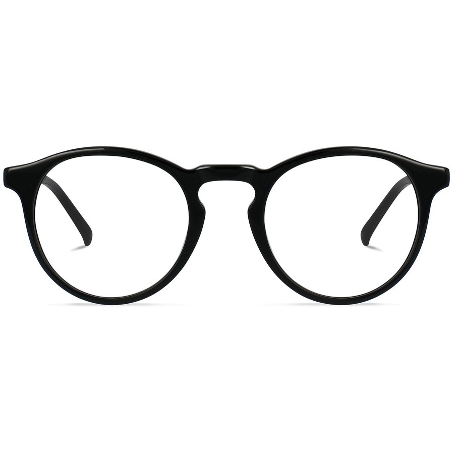 Rame ochelari de vedere dama Battatura Napoli B150 Negre Rotunde originale din Acetat cu comanda online