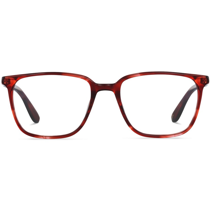 Rame ochelari de vedere dama Battatura Vincenzo B73 Rosii-Havana Rectangulare originale din Acetat cu comanda online