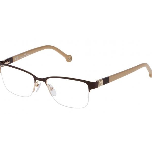 Rame ochelari de vedere dama Carolina Herrera VHE038 0CC6 Rectangulare Bej originale din Plastic cu comanda online