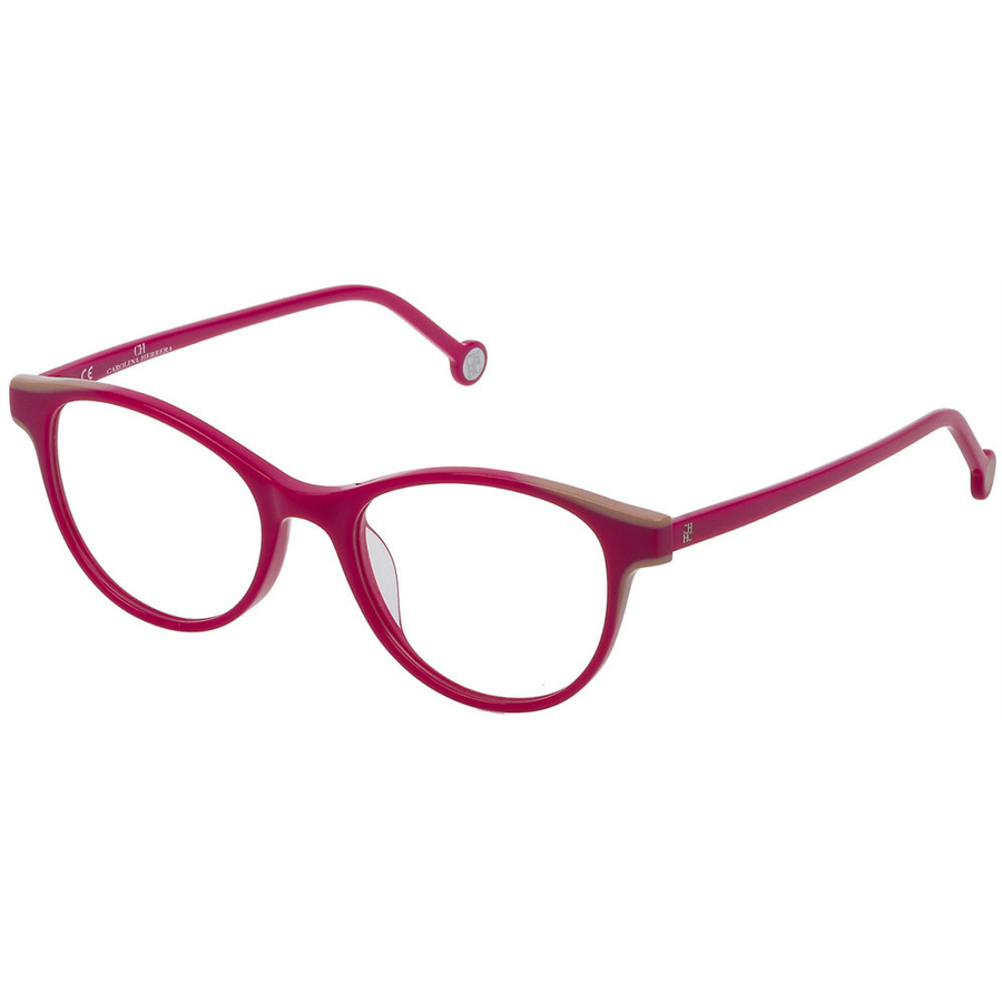 Rame ochelari de vedere dama Carolina Herrera VHE777 09M3 Ovale Roz originale din Plastic cu comanda online