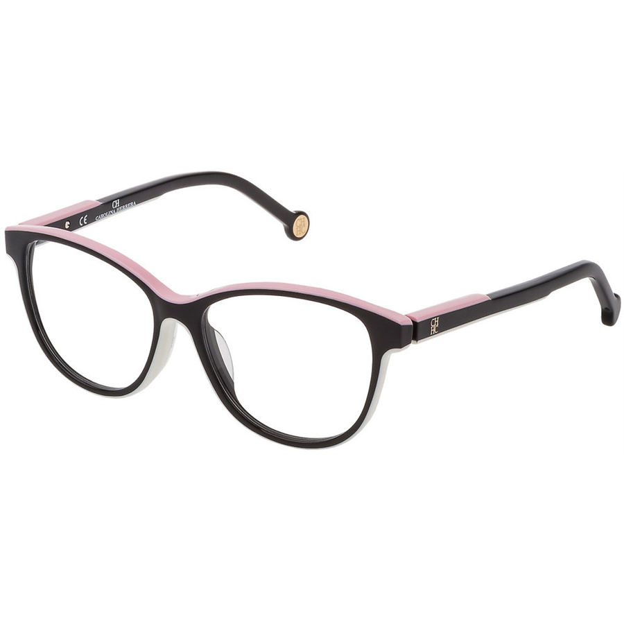 Rame ochelari de vedere dama Carolina Herrera VHE800 06HC Butterfly Negre originale din Plastic cu comanda online