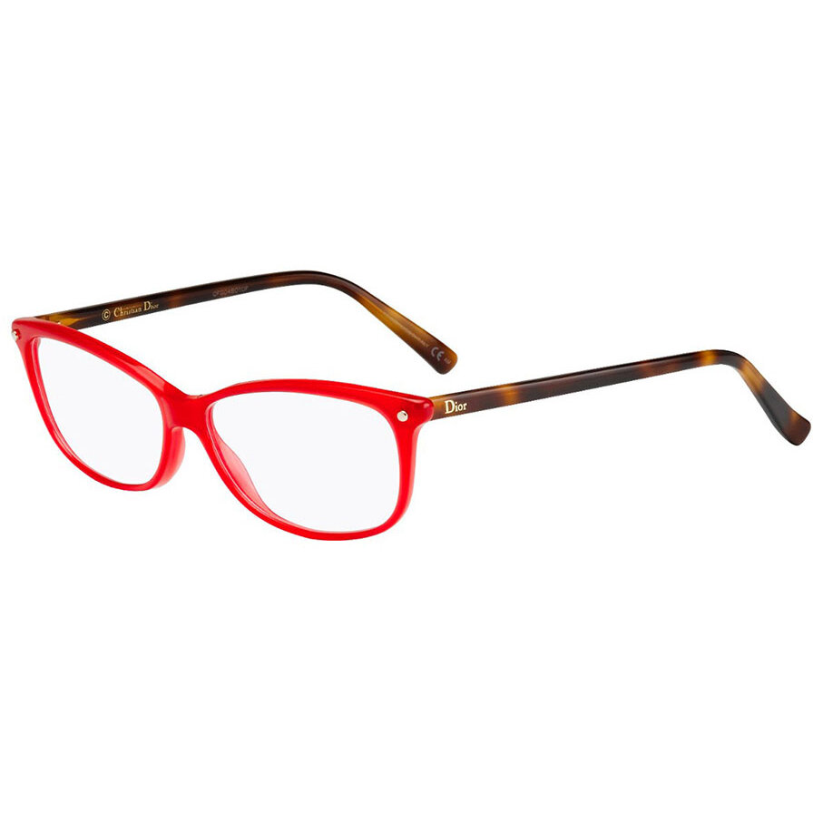 Rame ochelari de vedere dama Dior CD3271 QYB Rectangulare Rosii originale din Acetat cu comanda online