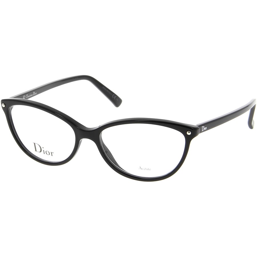 Rame ochelari de vedere dama Dior CD3285 807 Cat-eye Negre originale din Plastic cu comanda online