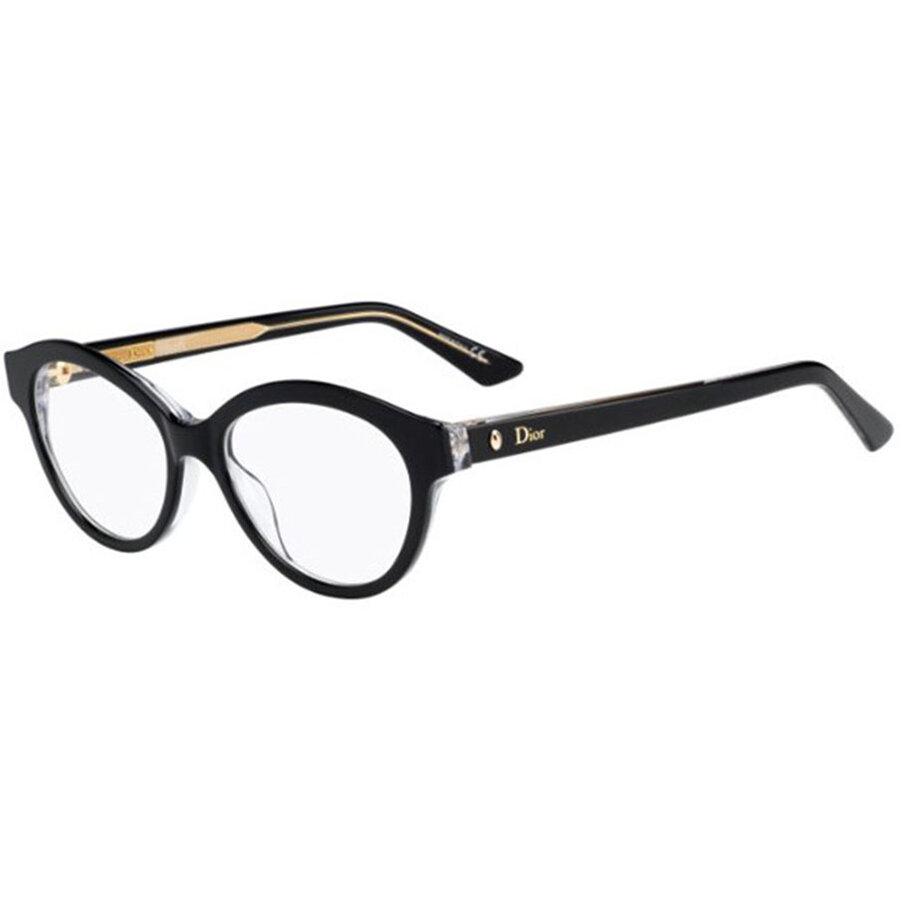 Rame ochelari de vedere dama Dior MONTAIGNE36 G99 Rotunde Negre originale din Plastic cu comanda online