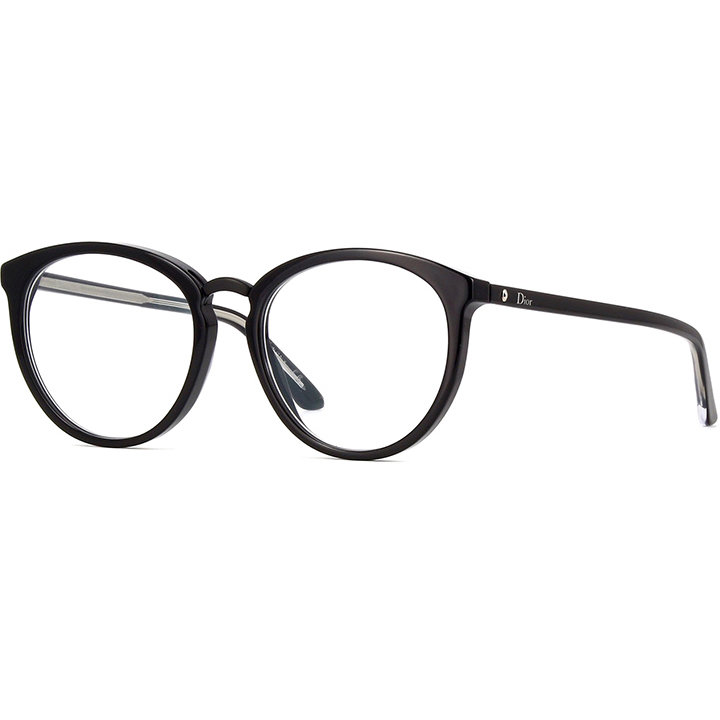 Rame ochelari de vedere dama Dior Montaigne 39 VSW Rotunde Negre originale din Acetat cu comanda online