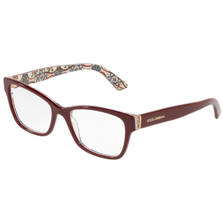 Rame ochelari de vedere dama Dolce & Gabbana 0DG3274 3179 Rectangulare Rosii originale din Plastic cu comanda online