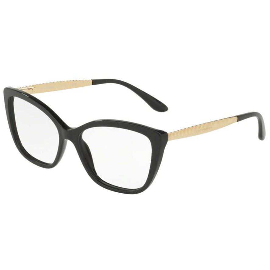 Rame ochelari de vedere dama Dolce & Gabbana 0DG3280 501 Cat-eye Negre originale din Plastic cu comanda online