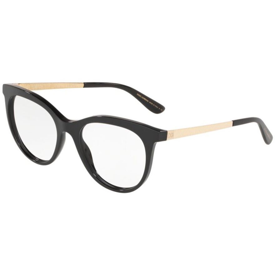 Rame ochelari de vedere dama Dolce & Gabbana 0DG3316 501 Cat-eye Negre originale din Plastic cu comanda online